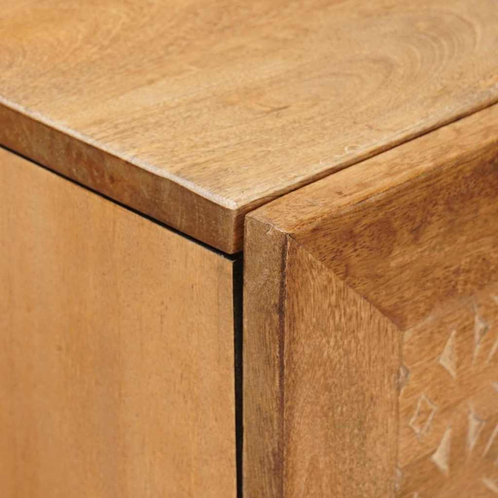 vidaXL Highboard Light brown 40 x 33 x 110 cm Solid mango wood