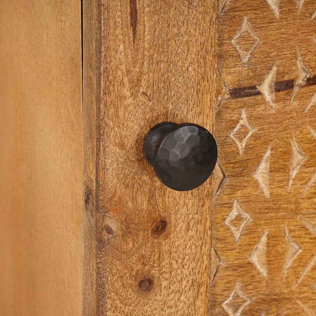 vidaXL Highboard Light brown 40 x 33 x 110 cm Solid mango wood