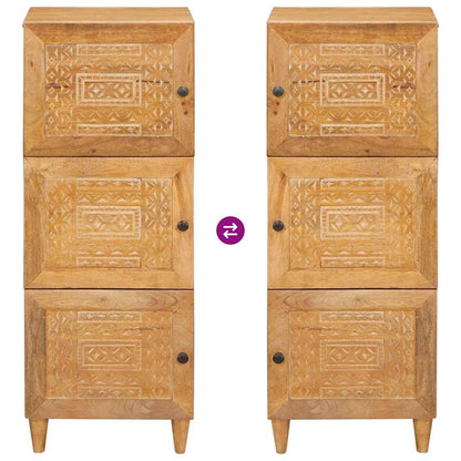 vidaXL Highboard Light brown 40 x 33 x 110 cm Solid mango wood