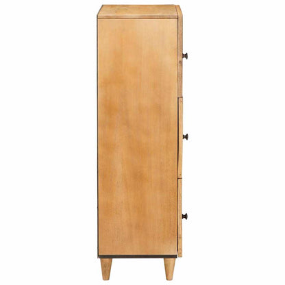 vidaXL Highboard Light brown 40 x 33 x 110 cm Solid mango wood