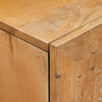 vidaXL Highboard Light brown 60 x 33 x 100 cm Solid mango wood