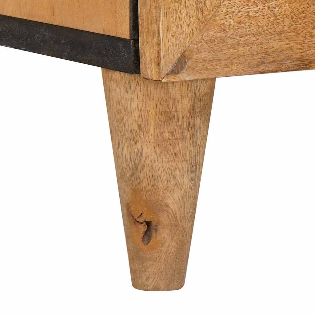 vidaXL Highboard Light brown 60 x 33 x 100 cm Solid mango wood