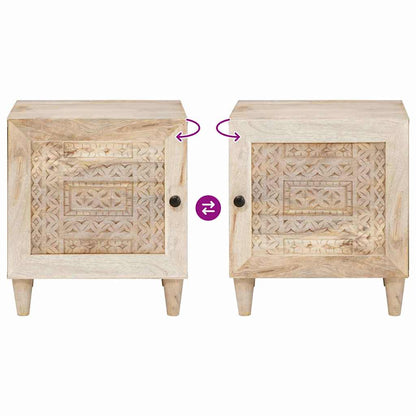 vidaXL Bedside Cabinet White 80 x 50 x 40 cm Engineered Wood
