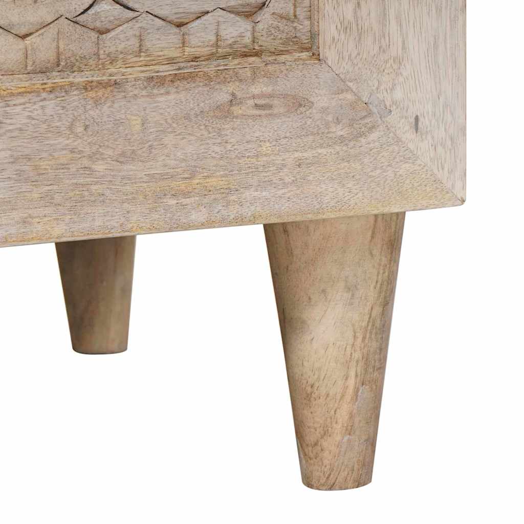 vidaXL Bedside Cabinet White 40 x 33 x 46 cm Engineered Wood
