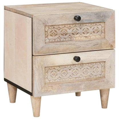 vidaXL Bedside Cabinet White 40 x 33 x 46 cm Engineered Wood
