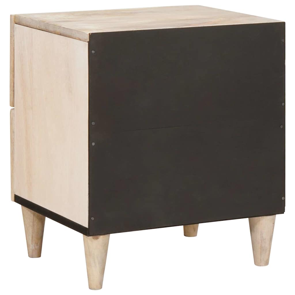 vidaXL Bedside Cabinet White 40 x 33 x 46 cm Engineered Wood