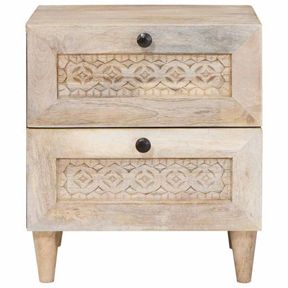 vidaXL Bedside Cabinet White 40 x 33 x 46 cm Engineered Wood