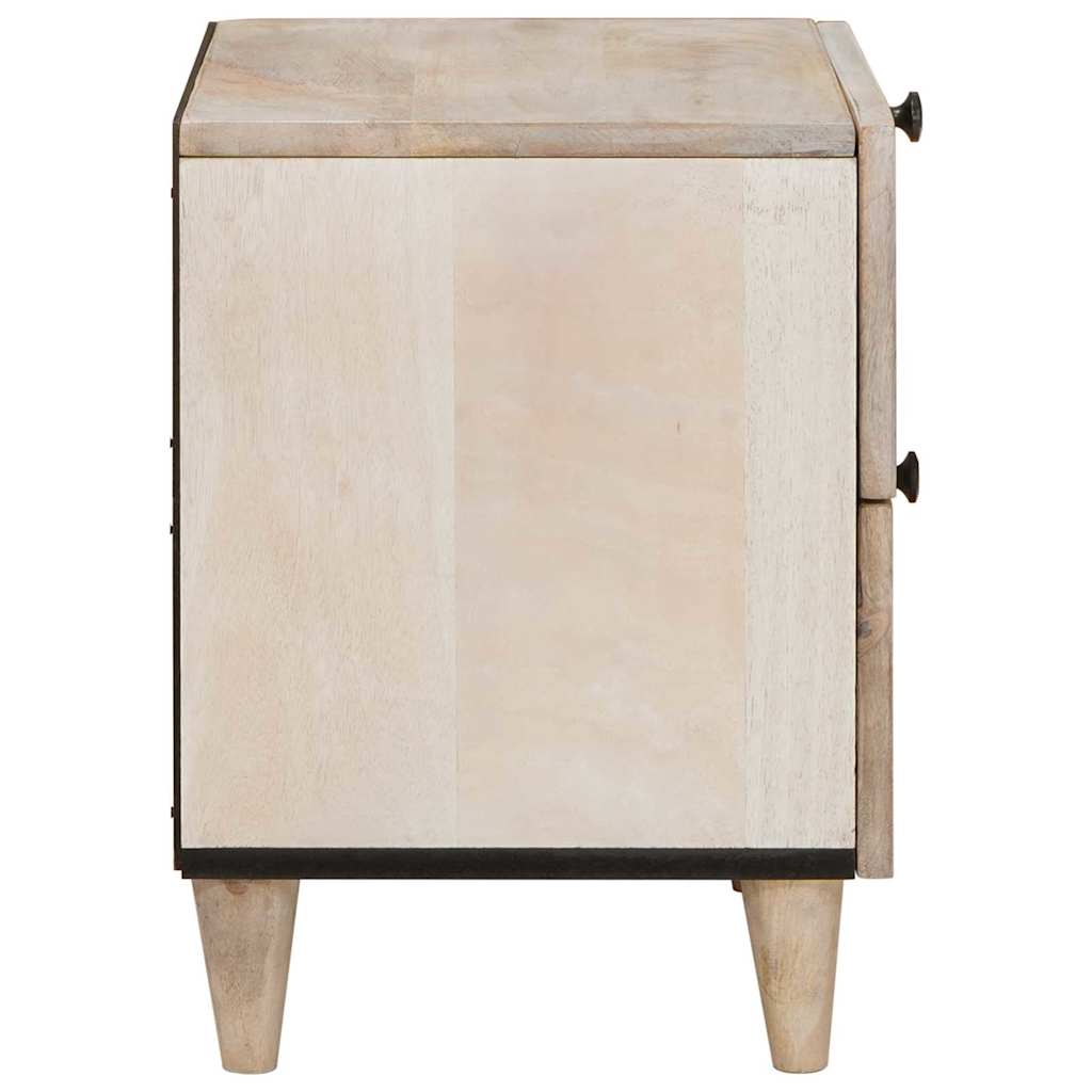vidaXL Bedside Cabinet White 40 x 33 x 46 cm Engineered Wood