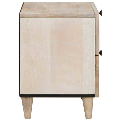 vidaXL Bedside Cabinet White 40 x 33 x 46 cm Engineered Wood