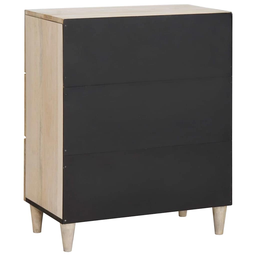 vidaXL Sideboard White 60 x 33 x 75 cm Solid mango wood