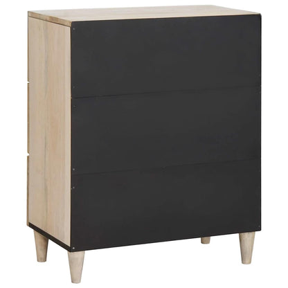 vidaXL Sideboard White 60 x 33 x 75 cm Solid mango wood