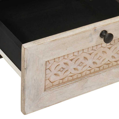 vidaXL Bedside Cabinet White 40 x 33 x 46 cm Engineered Wood