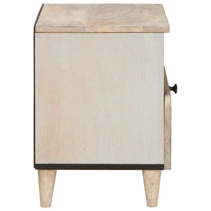 vidaXL Bedside Cabinet White 40 x 33 x 46 cm Engineered Wood
