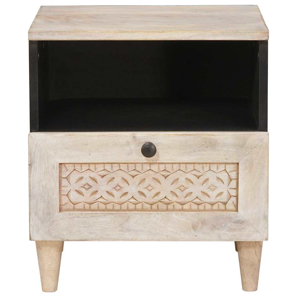 vidaXL Bedside Cabinet 2 pcs White 40 x 33 x 46 cm Engineered Wood