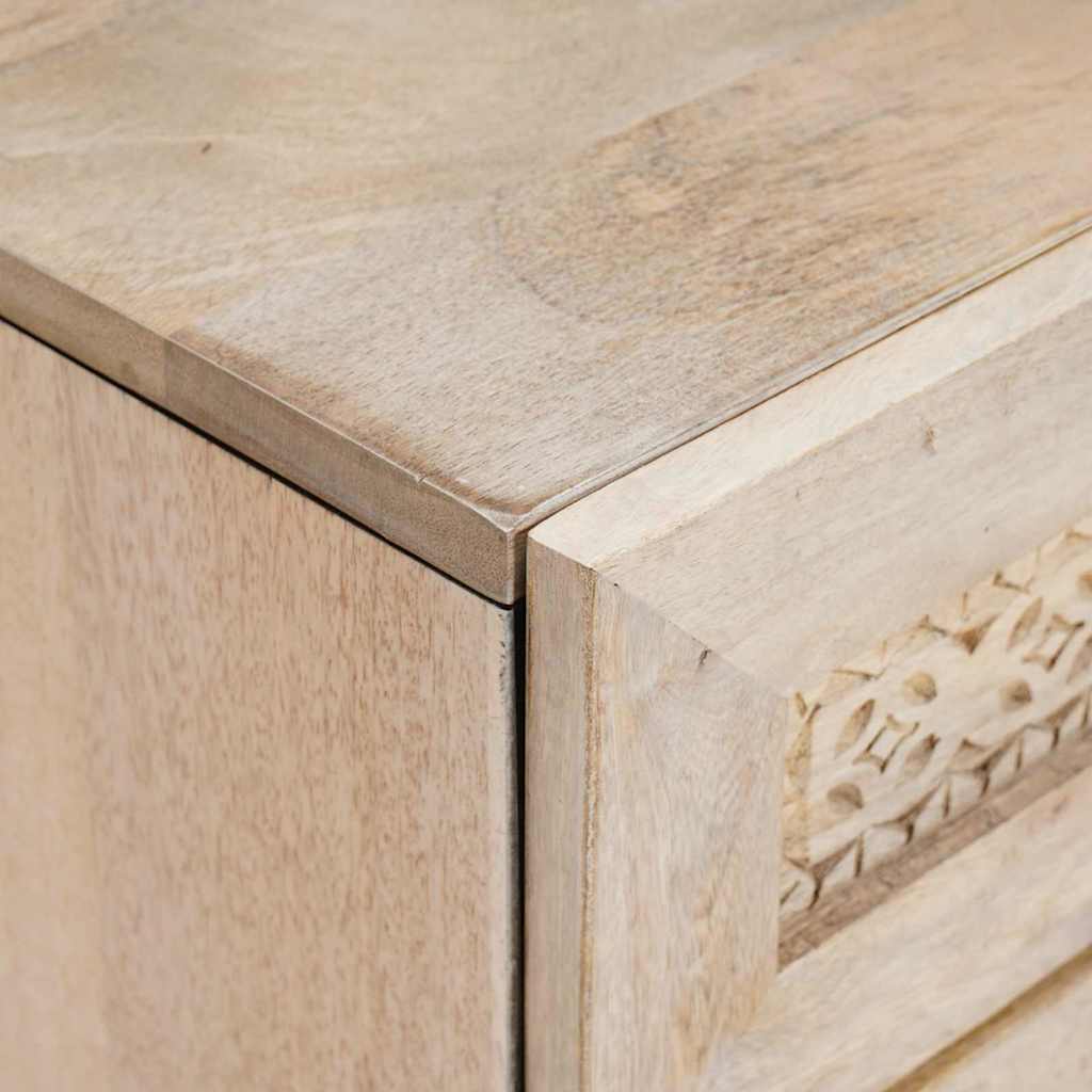 vidaXL Bedside Cabinet White 50 x 33 x 60 cm Engineered Wood