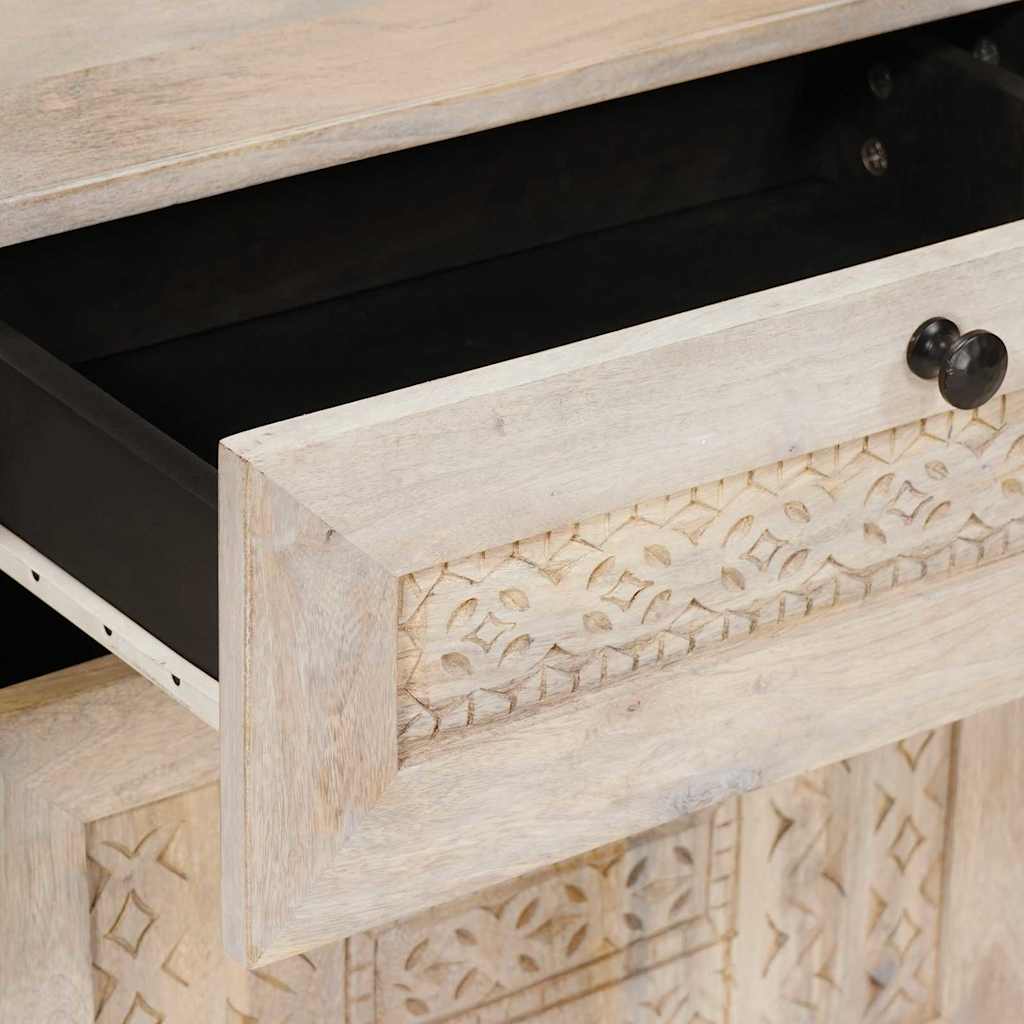 vidaXL Bedside Cabinet White 50 x 33 x 60 cm Engineered Wood