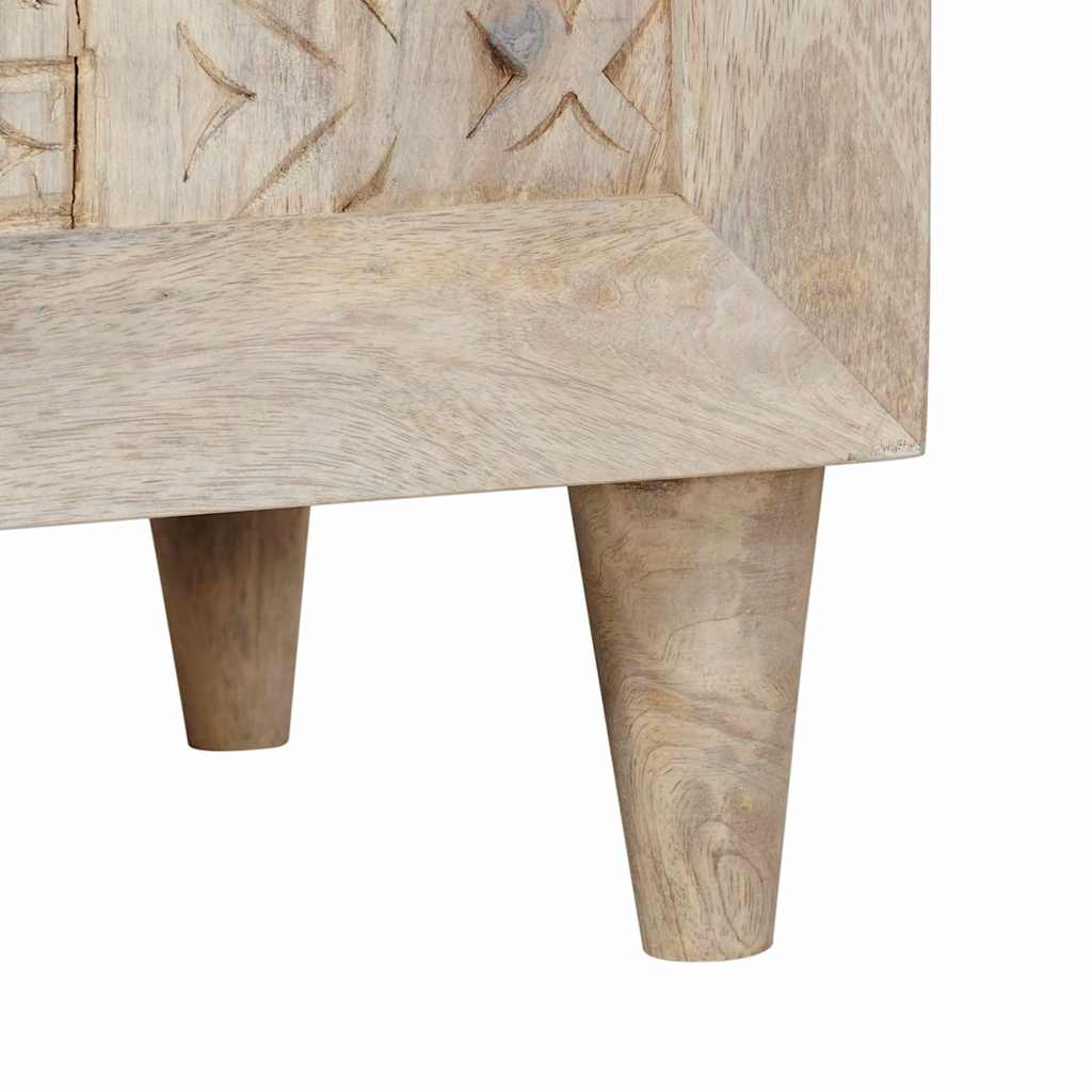 vidaXL Bedside Cabinet White 50 x 33 x 60 cm Engineered Wood