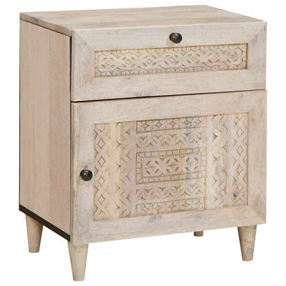 vidaXL Bedside Cabinet White 50 x 33 x 60 cm Engineered Wood