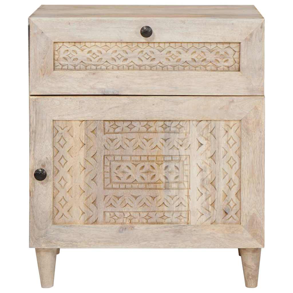 vidaXL Bedside Cabinet White 50 x 33 x 60 cm Engineered Wood