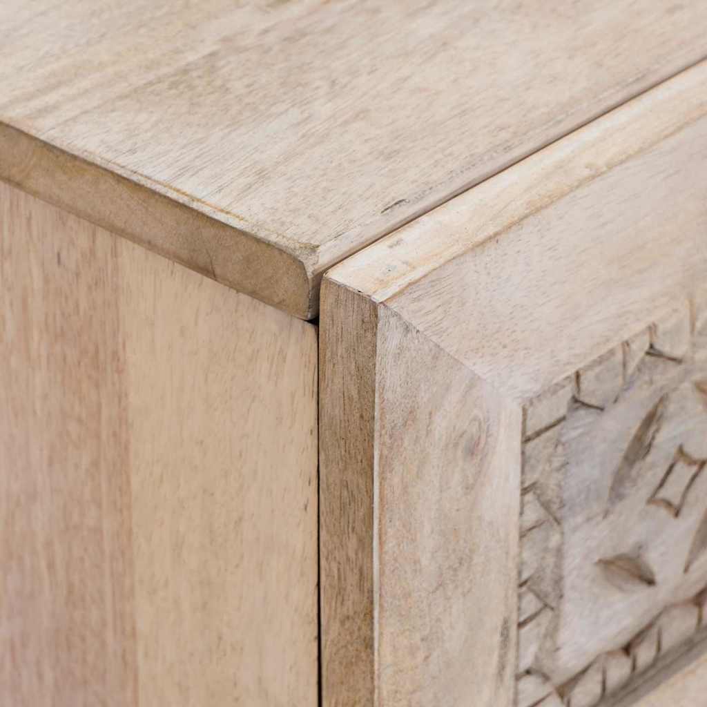 vidaXL Bedside Cabinet White 50 x 33 x 62 cm Engineered Wood
