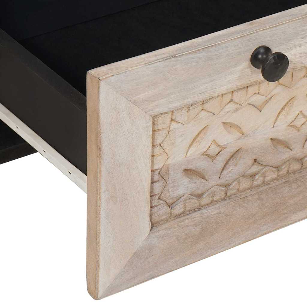 vidaXL Bedside Cabinet White 50 x 33 x 62 cm Engineered Wood