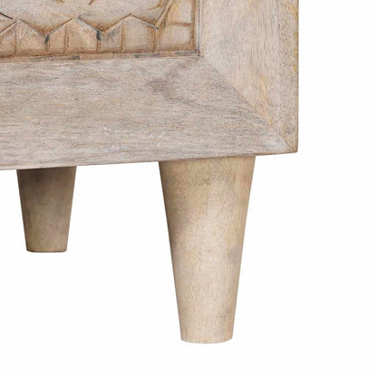 vidaXL Bedside Cabinet White 50 x 33 x 62 cm Engineered Wood