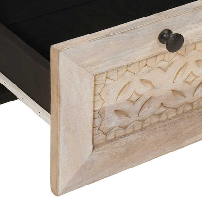 vidaXL Bedside Cabinet White 50 x 33 x 62 cm Engineered Wood