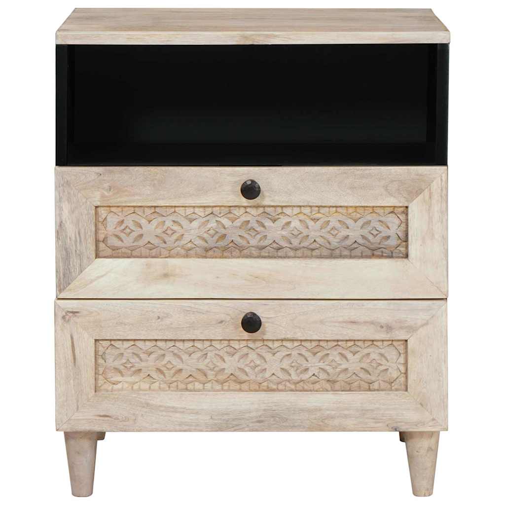 vidaXL Bedside Cabinet White 50 x 33 x 62 cm Engineered Wood