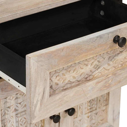 vidaXL Bedside Cabinet White 50 x 33 x 60 cm Engineered Wood