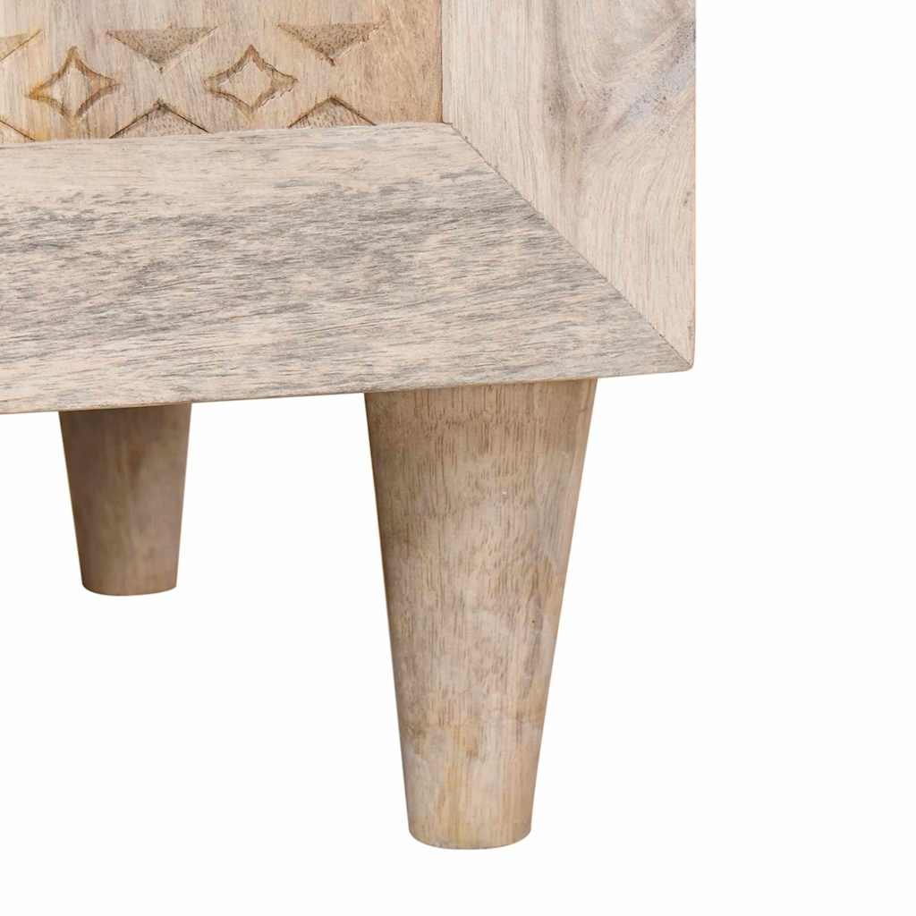 vidaXL Bedside Cabinet White 50 x 33 x 60 cm Engineered Wood