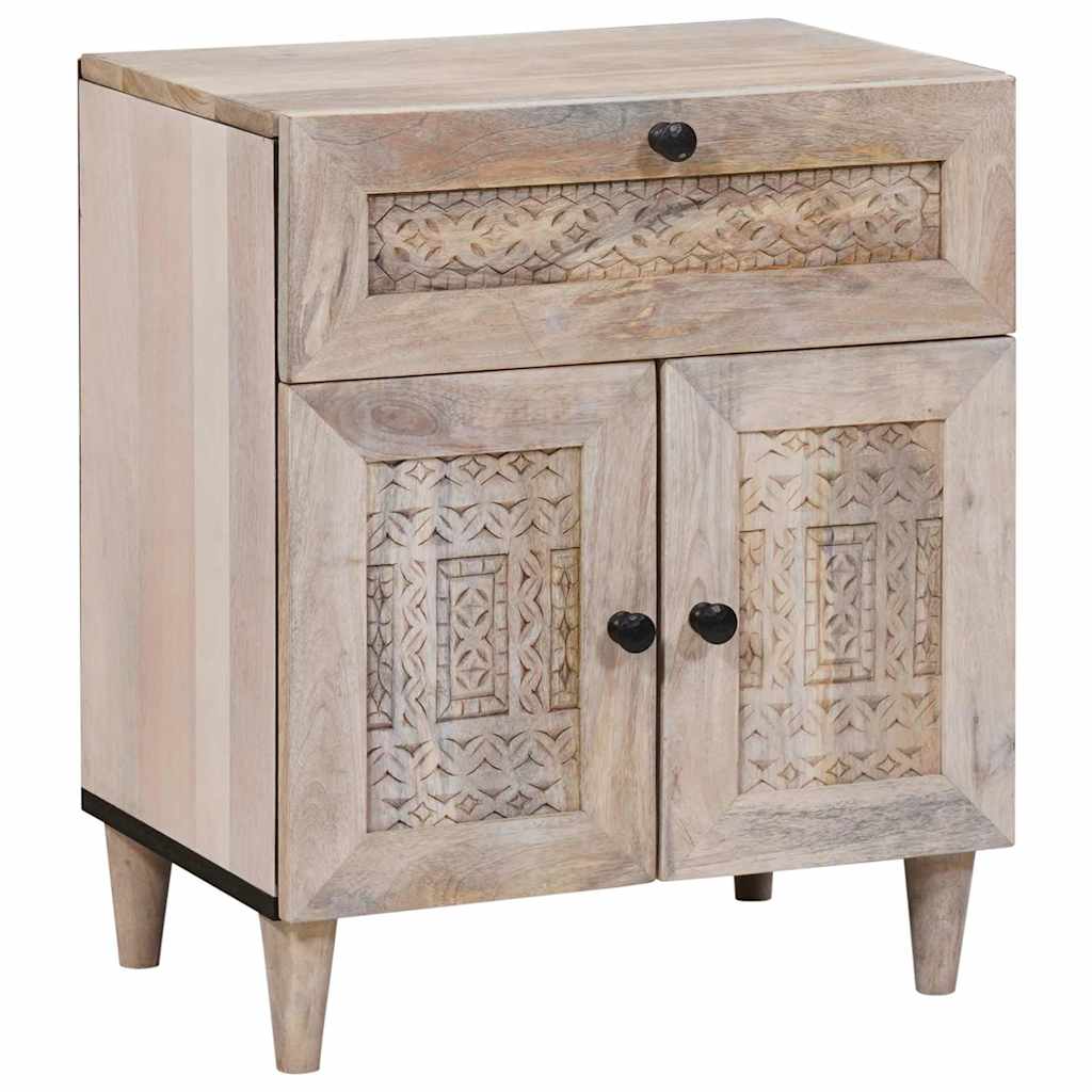 vidaXL Bedside Cabinet White 50 x 33 x 60 cm Engineered Wood