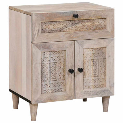 vidaXL Bedside Cabinet White 50 x 33 x 60 cm Engineered Wood