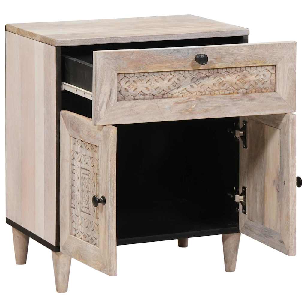 vidaXL Bedside Cabinet White 50 x 33 x 60 cm Engineered Wood