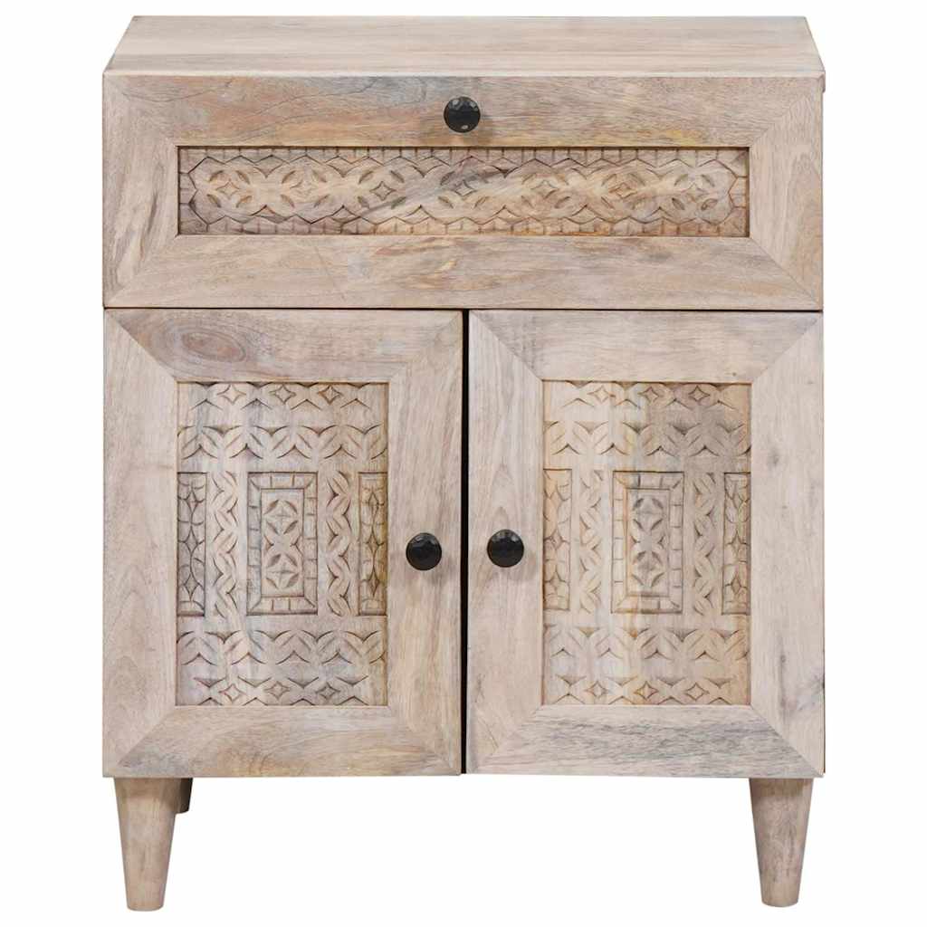 vidaXL Bedside Cabinet White 50 x 33 x 60 cm Engineered Wood