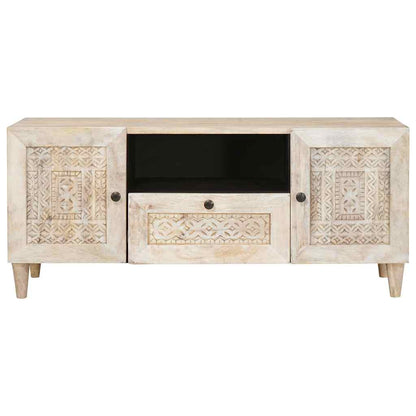 vidaXL TV Units with Drawer White 105 x 33 x 46 cm Engineered wood