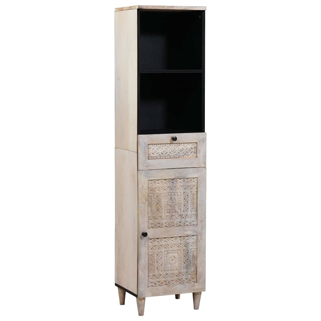 vidaXL Bathroom Cabinet White 38 x 33 x 160 cm Engineered Wood