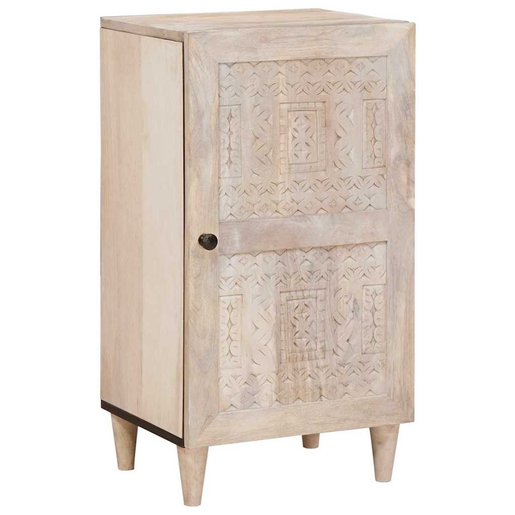 vidaXL Sideboard Bleached White 40 x 33 x 75 cm Solid Mango Wood