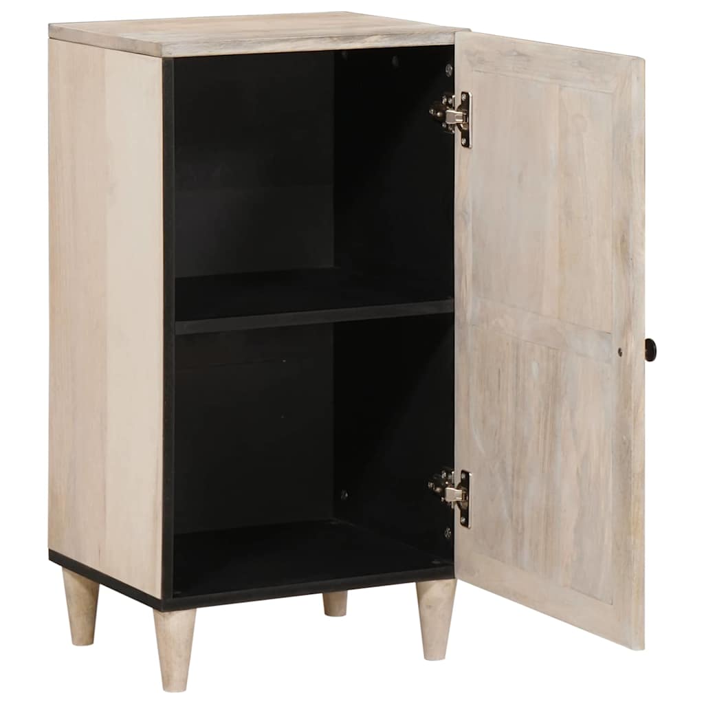 vidaXL Sideboard Bleached White 40 x 33 x 75 cm Solid Mango Wood
