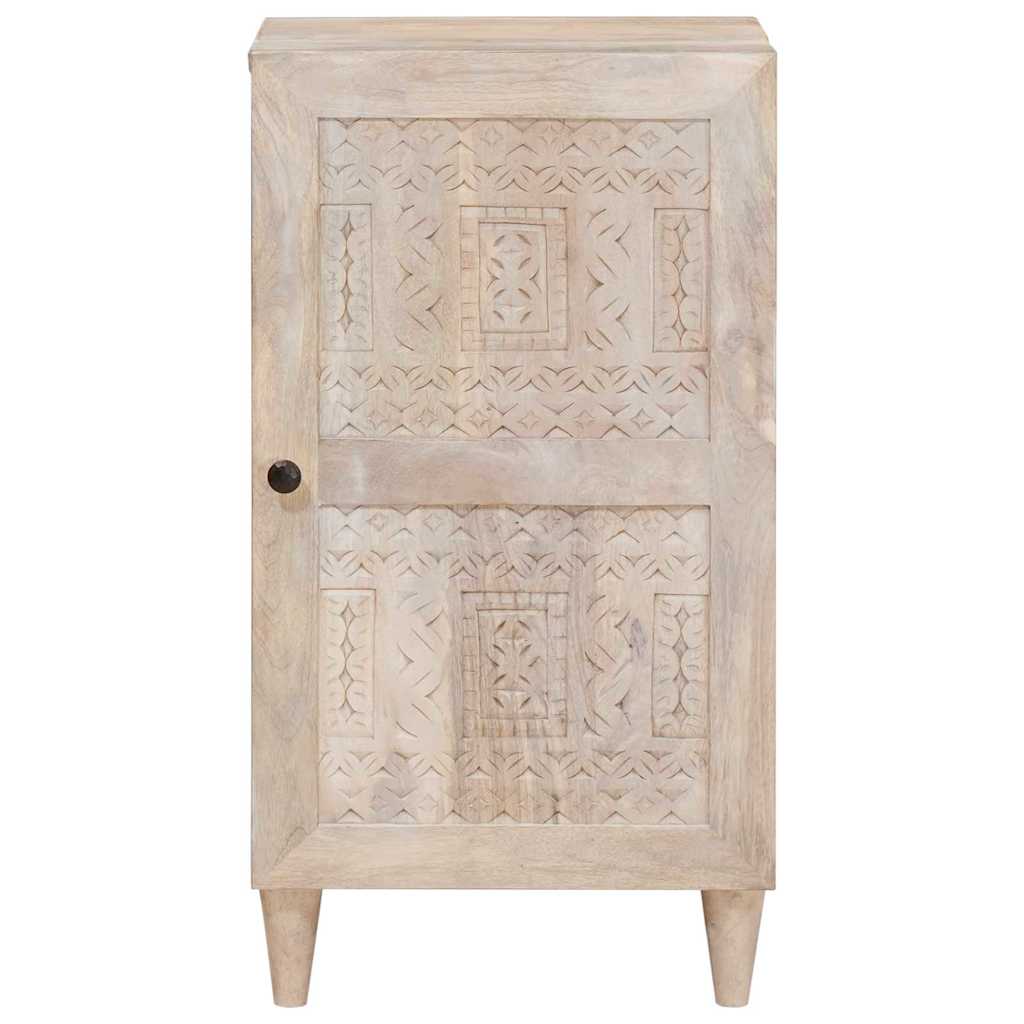 vidaXL Sideboard Bleached White 40 x 33 x 75 cm Solid Mango Wood