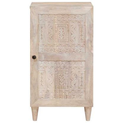 vidaXL Sideboard Bleached White 40 x 33 x 75 cm Solid Mango Wood