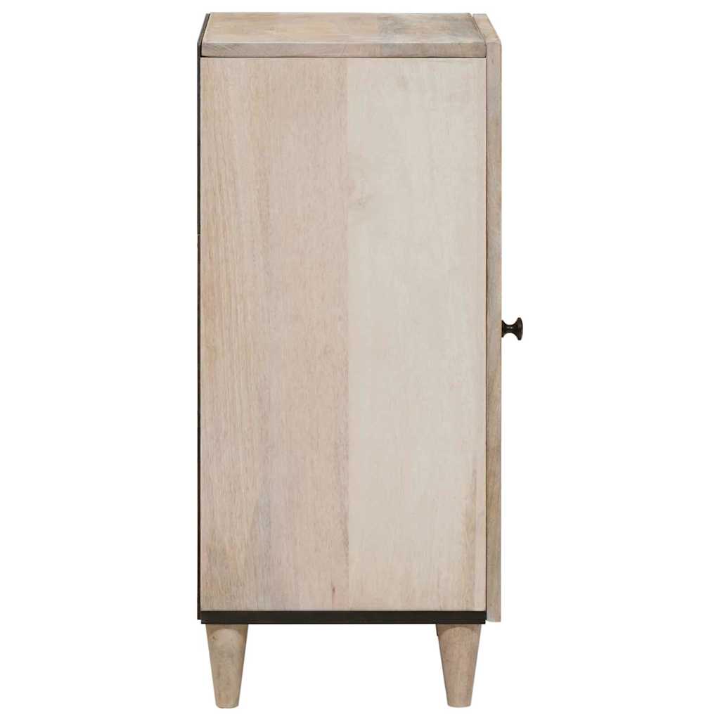 vidaXL Sideboard Bleached White 40 x 33 x 75 cm Solid Mango Wood