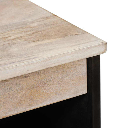 vidaXL Sideboard Bleached White 60 x 33 x 75 cm Solid Mango Wood
