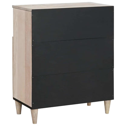 vidaXL Sideboard Bleached White 60 x 33 x 75 cm Solid Mango Wood