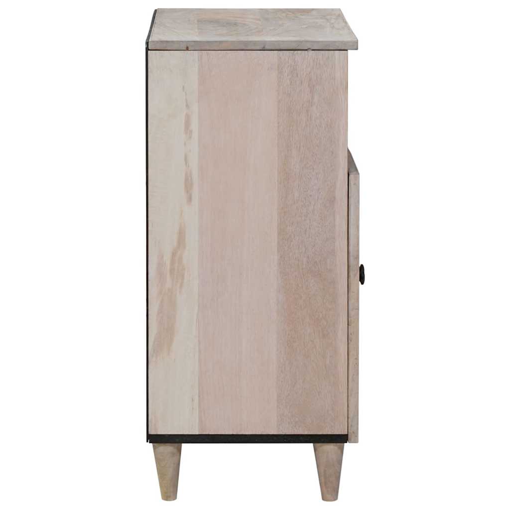 vidaXL Sideboard Bleached White 60 x 33 x 75 cm Solid Mango Wood