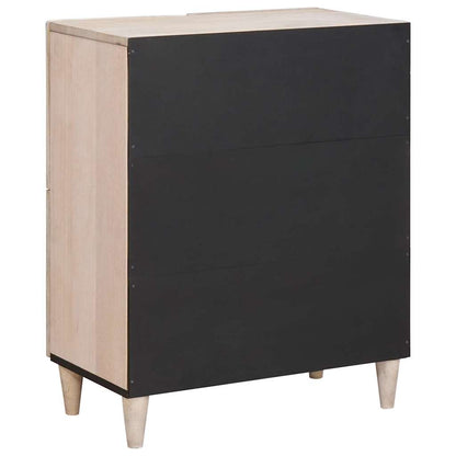 vidaXL Sideboard Bleached White 60 x 33 x 75 cm Solid Mango Wood