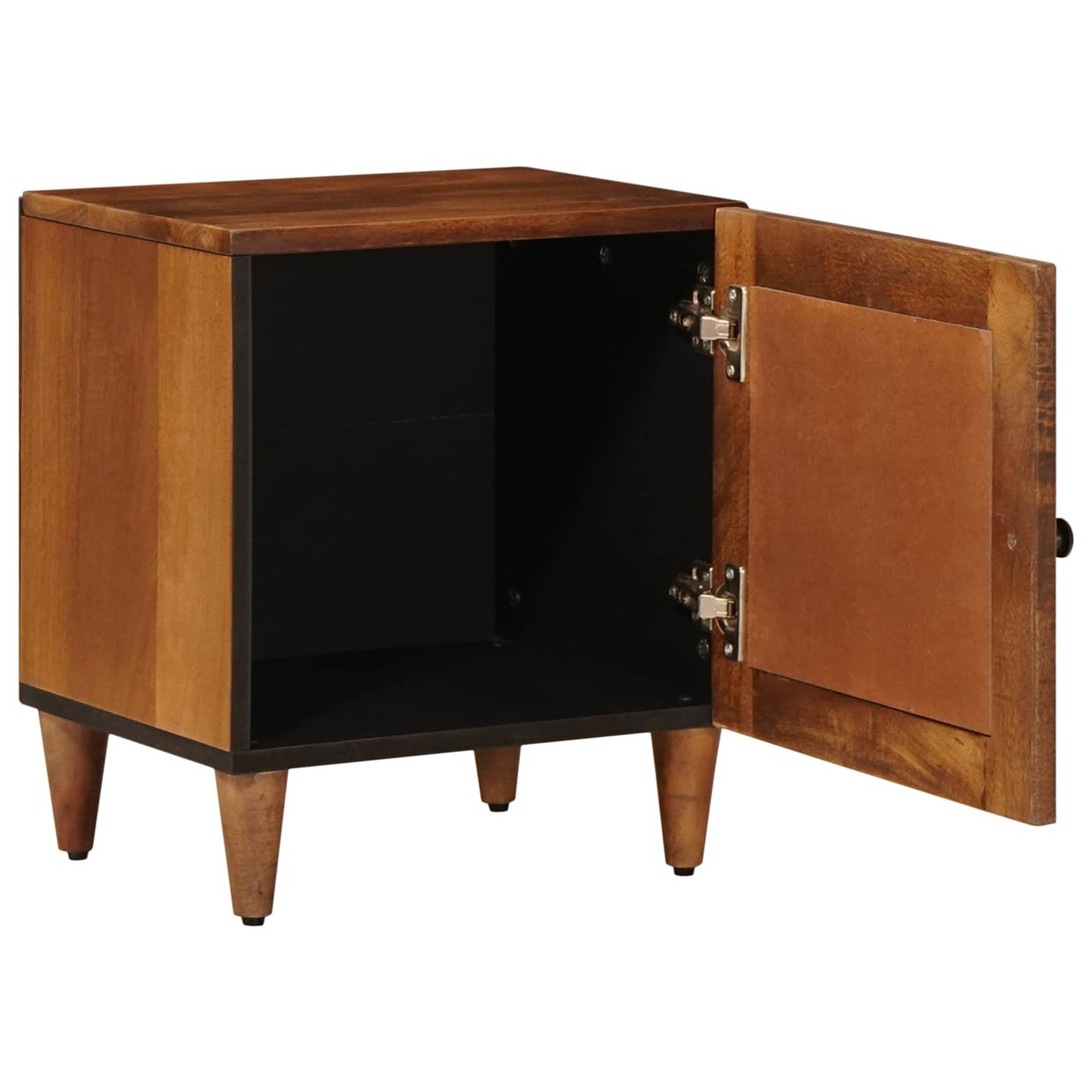 vidaXL Bedside Cabinet 2 pcs Brown 40 x 33 x 46 cm Solid Mango Wood