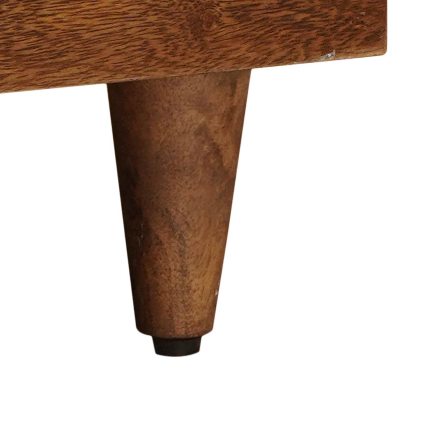 vidaXL TV Cabinet with Drawer Walnut 70 x 33 x 46 cm Solid Mango Wood