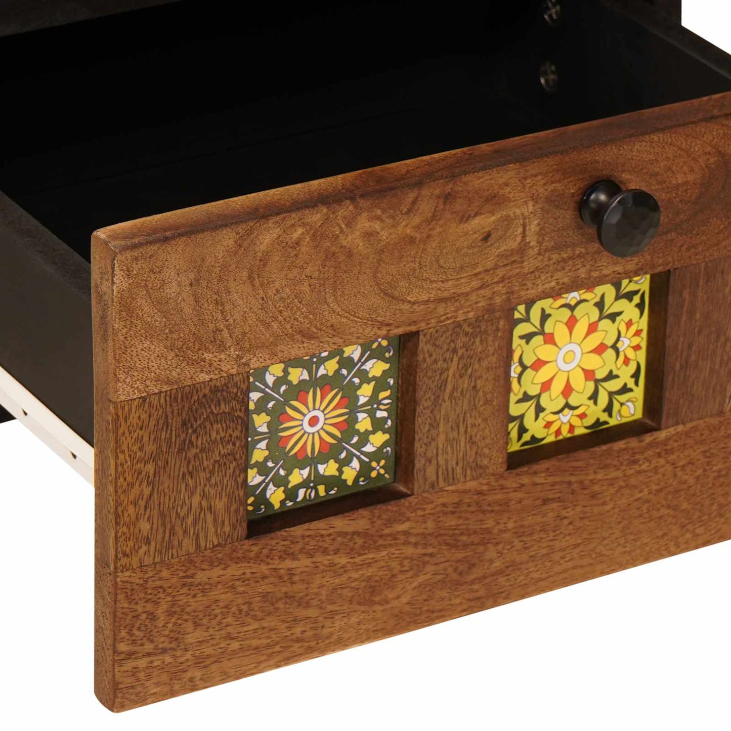 vidaXL Bedside Cabinet 2 pcs Brown 40 x 33 x 46 cm Solid Mango Wood