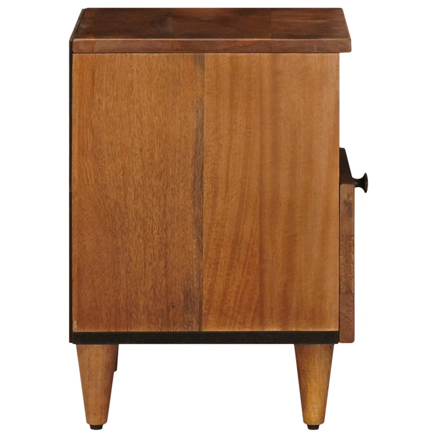 vidaXL Bedside Cabinet 2 pcs Brown 40 x 33 x 46 cm Solid Mango Wood