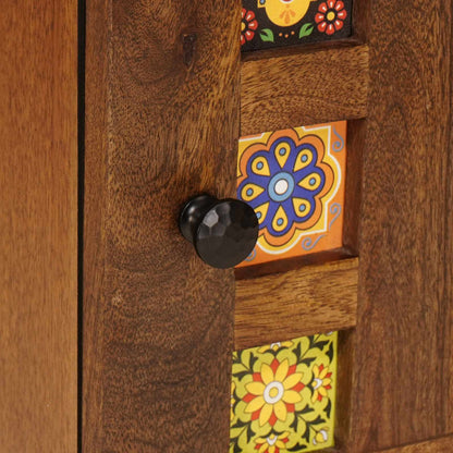 vidaXL Bedside Cabinet Brown 50 x 33 x 60 cm Solid Mango Wood